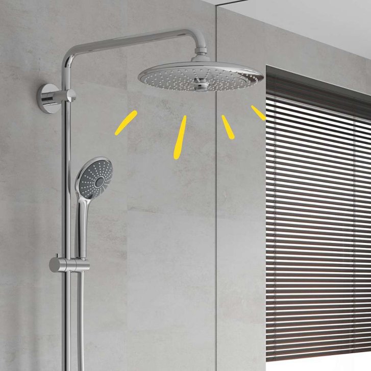 Grohe Vitalio Joy - Hlavová sprcha, priemer 26 cm, 3 prúdy, chróm 26462000