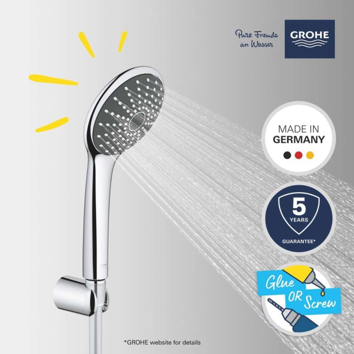 Grohe Vitalio Joy - Set sprchovej hlavice, držiaku a hadice, chróm 27324000