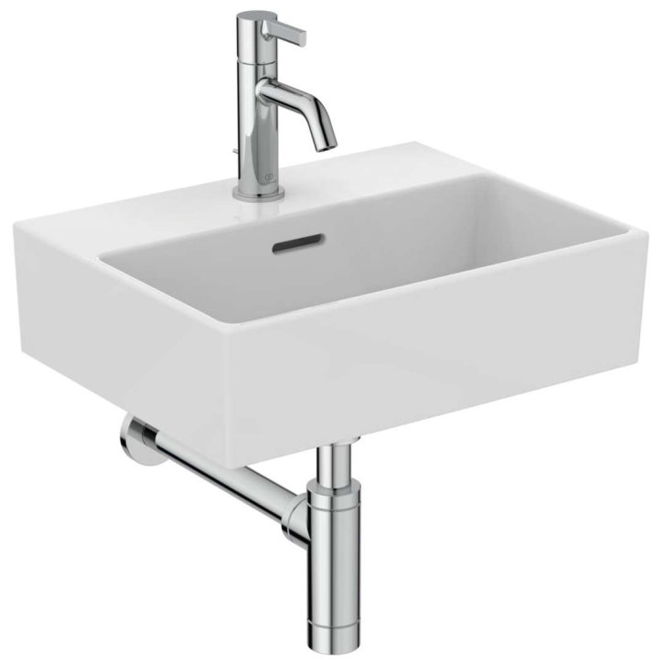 Ideal Standard Extra - Umývadielko na dosku, 45x35 cm, s prepadom, otvor na batériu, biela T391701