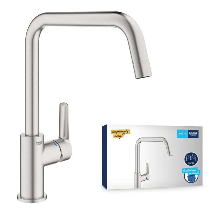 Grohe QuickFix Start - Drezová batéria, supersteel 30470DC0
