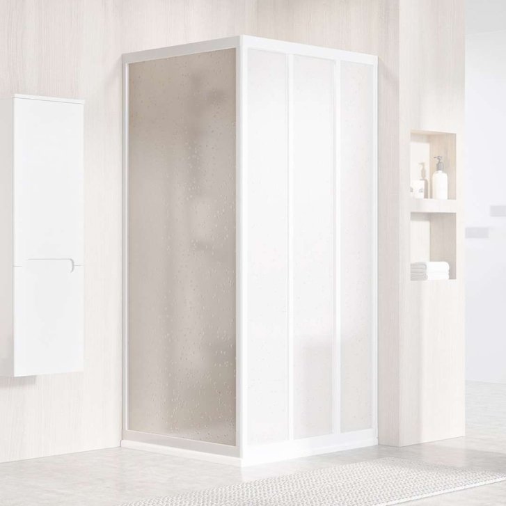 Ravak Supernova - Sprchová stena APSS-80, 77-81 cm, biela/Pearl 940401R211