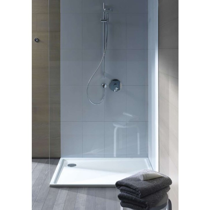 Duravit Starck Slimline - Sprchová vanička, 100x80 cm, Antislip, biela 720119000000001