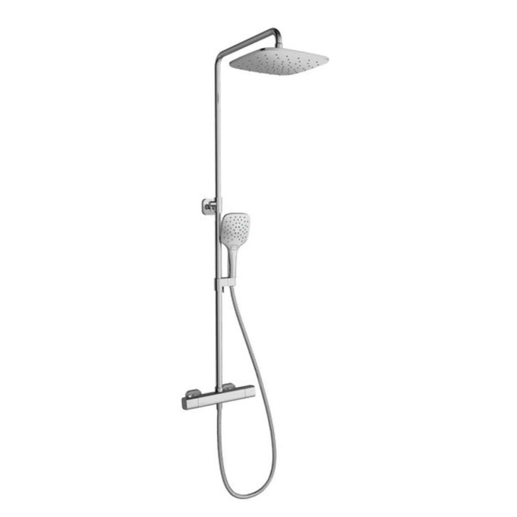 Ravak 10° Free - Sprchový set TD F 091.00/150 s termostatom, 25 cm, chróm X070141