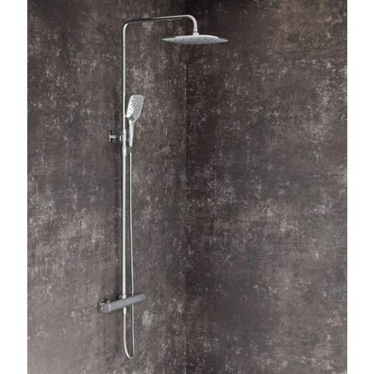 Ravak 10° Free - Sprchový set TD F 091.00/150 s termostatom, 25 cm, chróm X070141