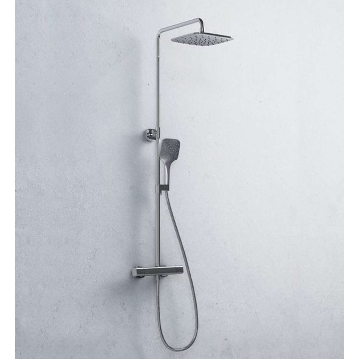 Ravak 10° Free - Sprchový set TD F 091.00/150 s termostatom, 25 cm, chróm X070141