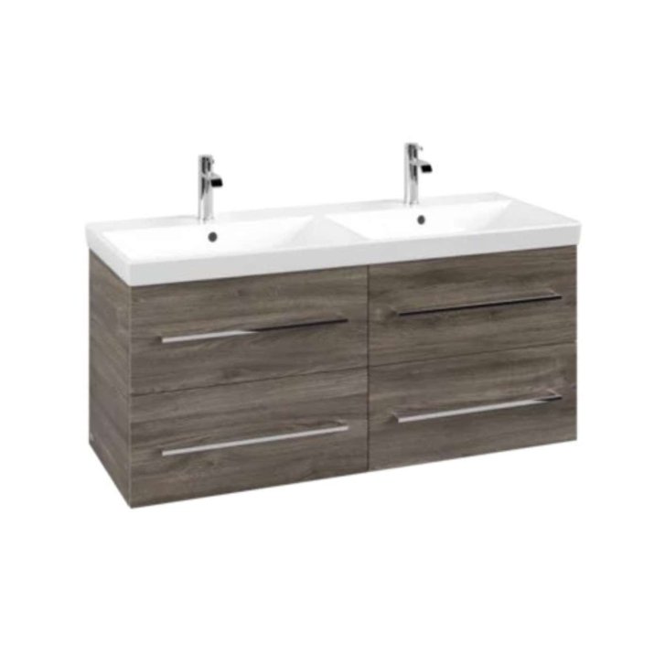 Villeroy & Boch Avento - Umývadlová skrinka, 118x51x45 cm, 4 zásuvky, Stone Oak A89300RK