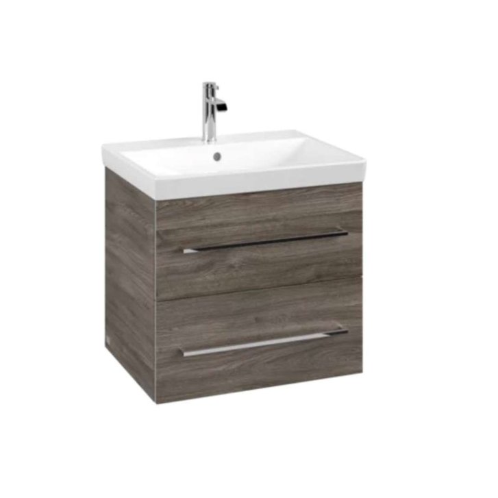 Villeroy & Boch Avento - Umývadlová skrinka, 58x51x45 cm, 2 zásuvky, Stone Oak A88900RK