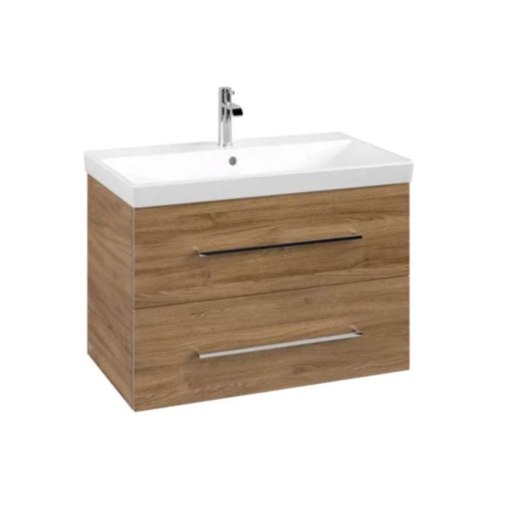 Villeroy & Boch Avento - Umývadlová skrinka, 78x51x45 cm, 2 zásuvky, Oak Kansas A89100RH
