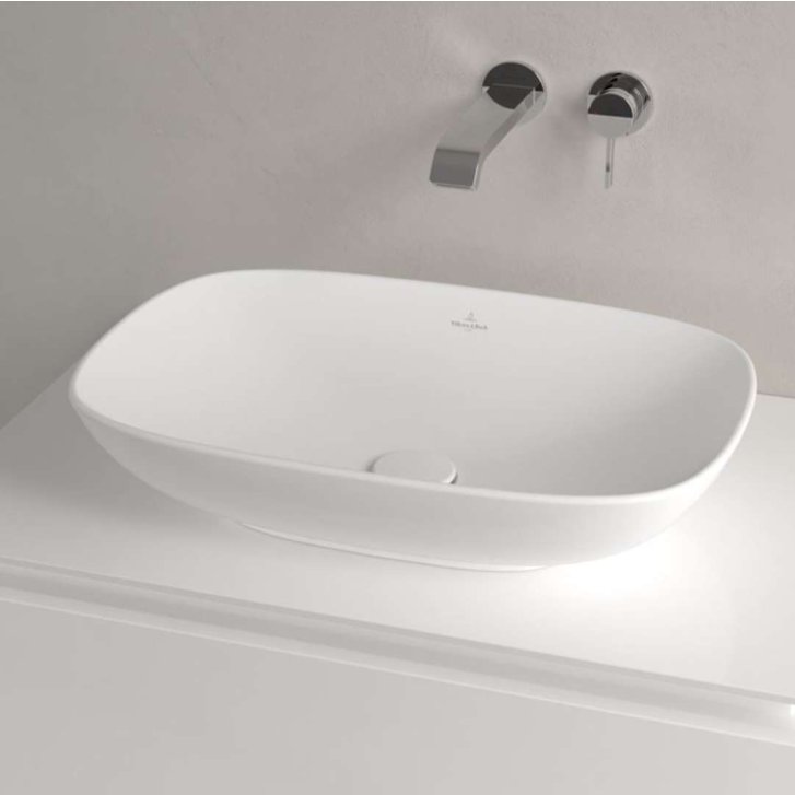 Villeroy & Boch Loop&Friends - Umývadlo na dosku, 62x42 cm, s prepadom, alpská biela 4A500001