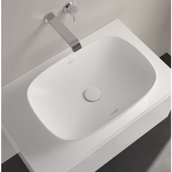 Villeroy & Boch Loop&Friends - Umývadlo na dosku, 62x42 cm, s prepadom, alpská biela 4A500001