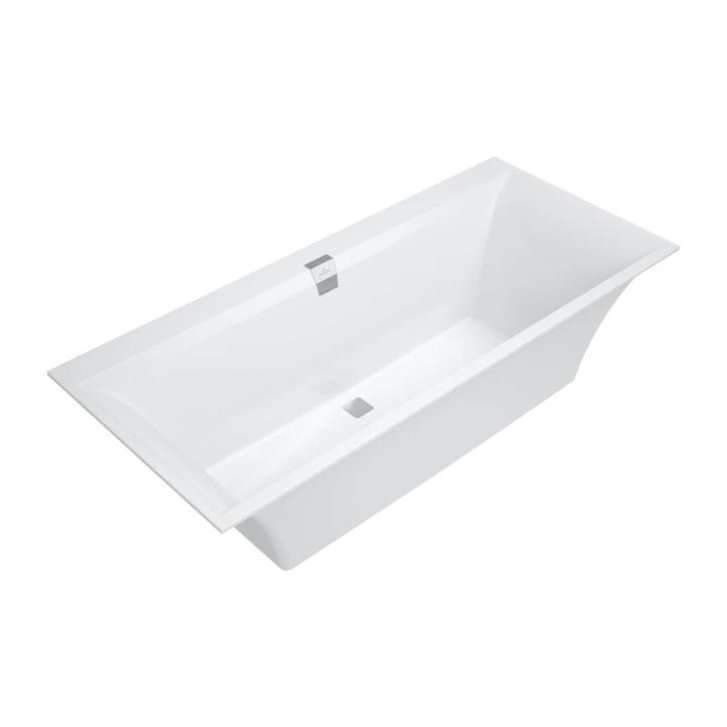 Villeroy & Boch Squaro Edge 12 - Vaňa Duo, 170x75 cm, Quaryl, biela UBQ170SQE2DV-01