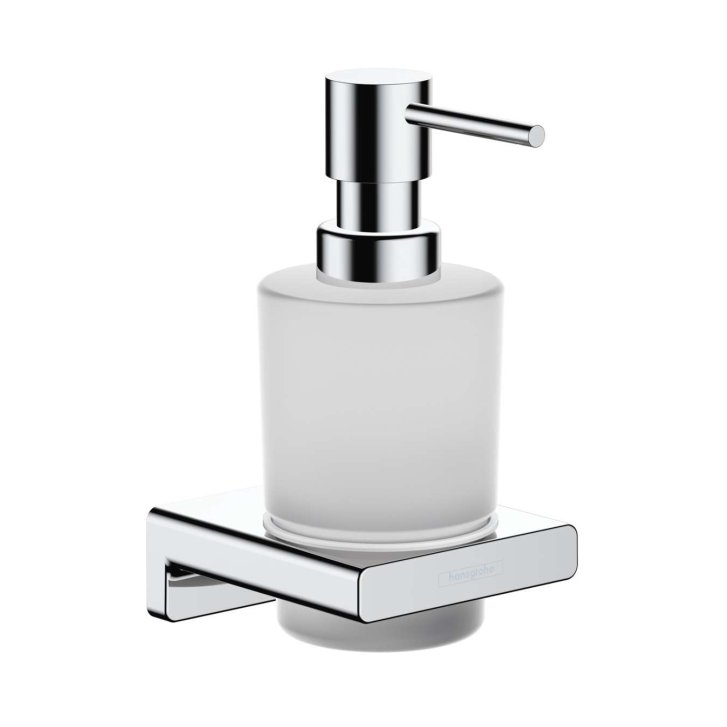 Hansgrohe AddStoris - Dávkovač mydla s držiakom, matné sklo/chróm 41745000