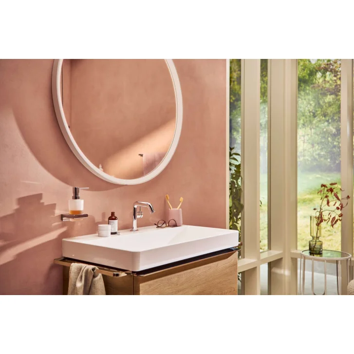Hansgrohe AddStoris - Dávkovač mydla s držiakom, matné sklo/chróm 41745000
