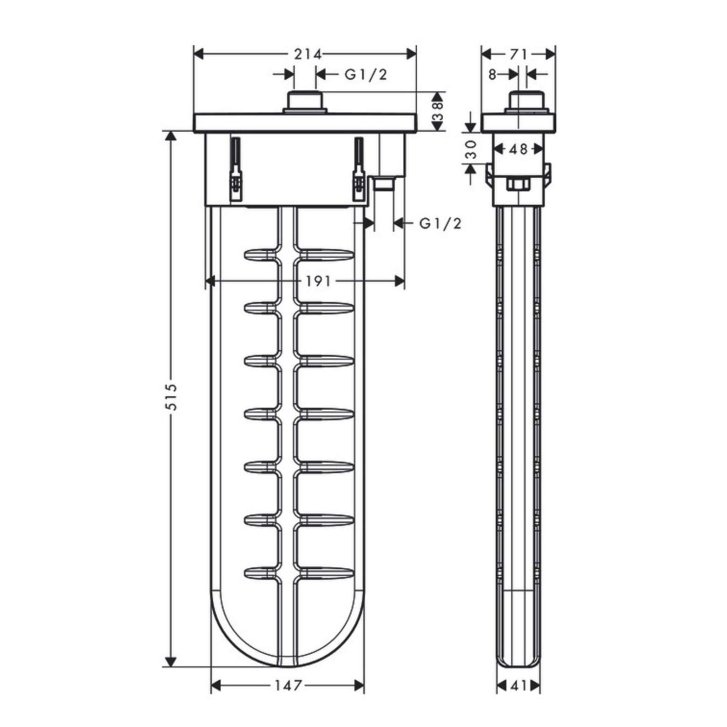 Hansgrohe Vivenis - Batéria na okraj vane, 4-otvorová inštalácia, sBox, chróm 75444000