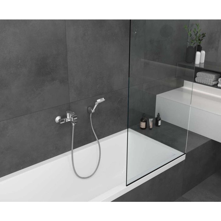 Hansgrohe Vernis Shape - Vaňová batéria, matná čierna 71450670