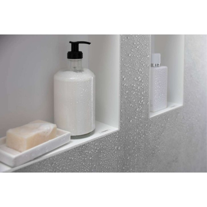 Hansgrohe XtraStoris Original - Výklenok do steny s rámom, 30x90x10 cm, matná biela 56067700