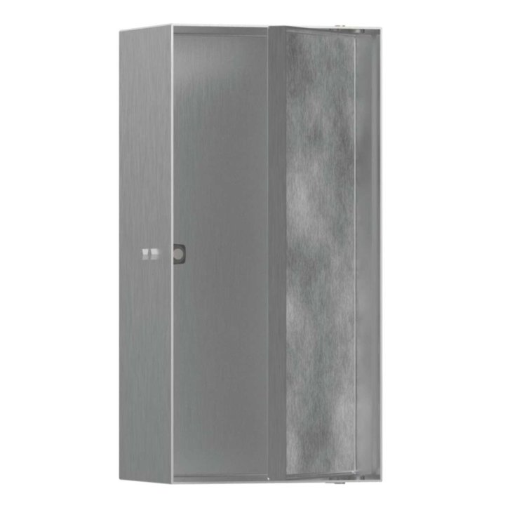 Hansgrohe XtraStoris Rock - Výklenok do steny, s dvierkami, 30x15x10 cm, kefovaná nerezová 56082800