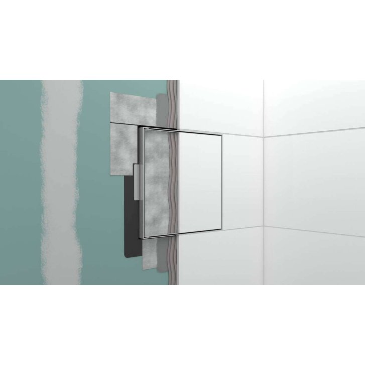 Hansgrohe XtraStoris Rock - Výklenok do steny, s dvierkami, 30x30x10 cm, matná biela 56085700