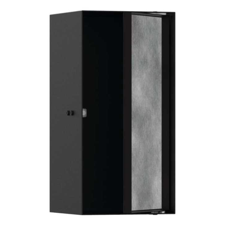 Hansgrohe XtraStoris Rock - Výklenok do steny, s dvierkami, 30x15x14 cm, matná čierna 56088670