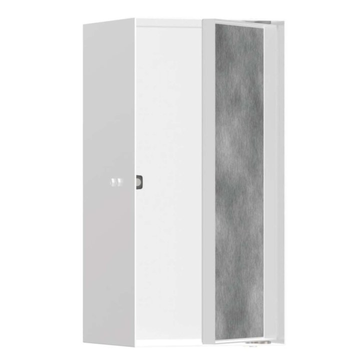 Hansgrohe XtraStoris Rock - Výklenok do steny, s dvierkami, 30x15x14 cm, matná biela 56088700