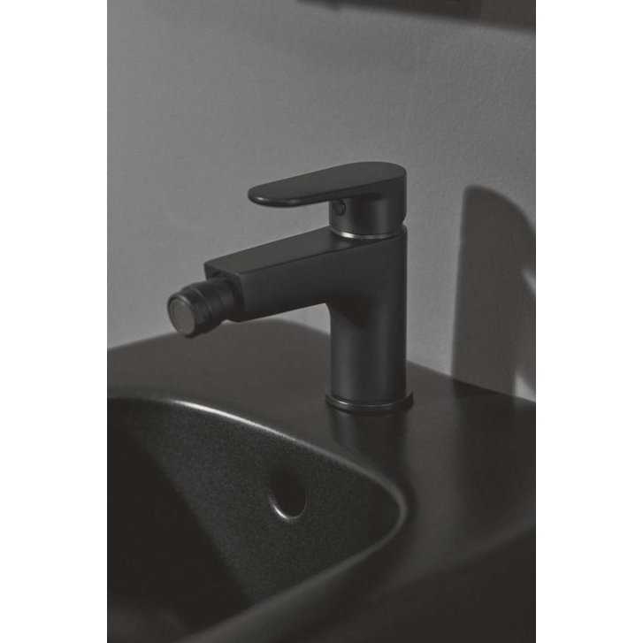 Ideal Standard Cerafine O - Bidetová batéria s výpustom, čierna BC705XG