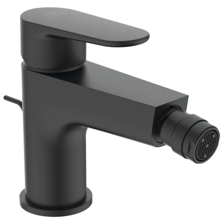 Ideal Standard Cerafine O - Bidetová batéria s výpustom, čierna BC705XG