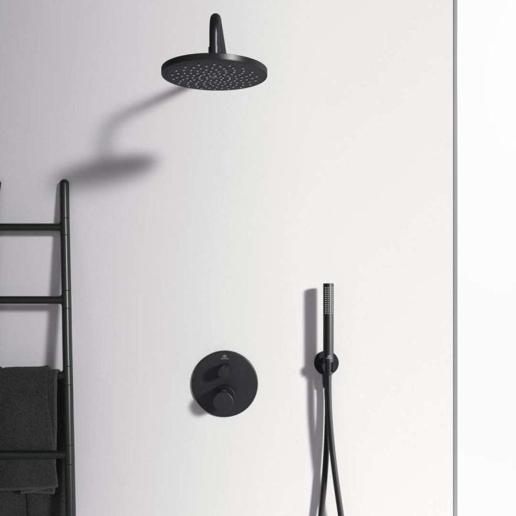 Ideal Standard CeraTherm - Termostatická sprchová batéria pod omietku, čierna A5813XG