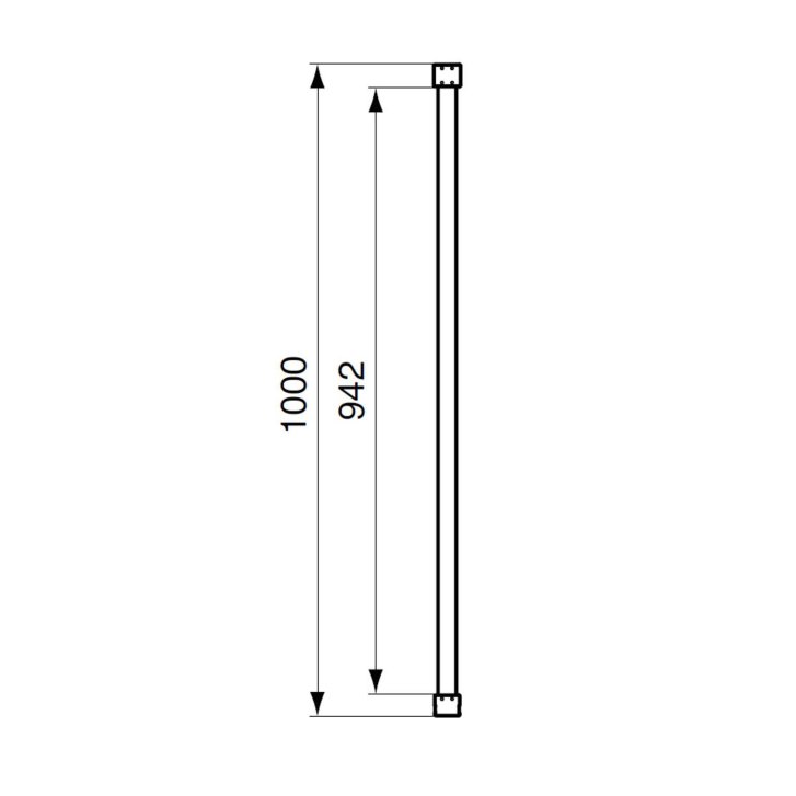 Ideal Standard Connect 2 - Upevňovacie rameno, čierna K9380V3