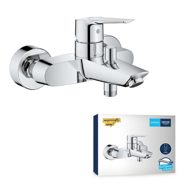 Grohe QuickFix Start - Vaňová nástenná batéria, chróm 24206002