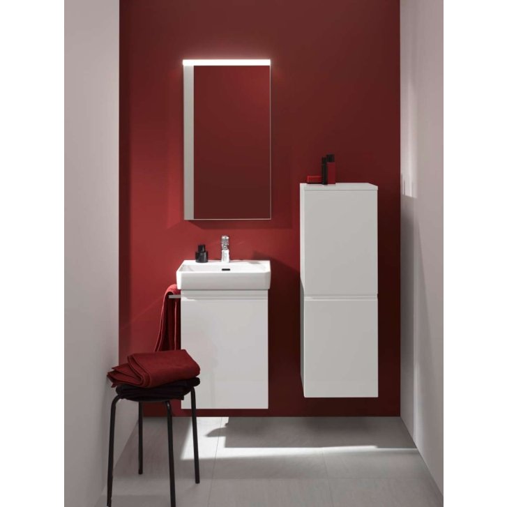 Laufen Pro S - Bočná skrinka, 100x35x34 cm, pánty vľavo, lesklá biela H4831110954751