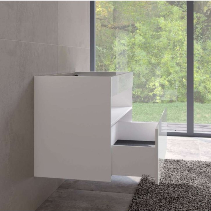 Keuco Stageline - Umývadlová skrinka, 100x63x49 cm, biela 32872300000