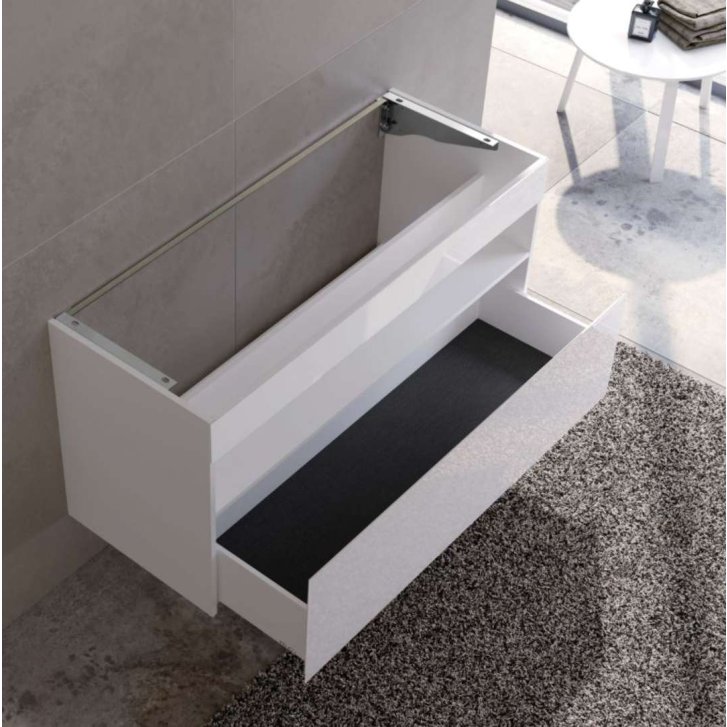 Keuco Stageline - Umývadlová skrinka, 120x63x49 cm, s osvetlením a USB, biela 32882300100