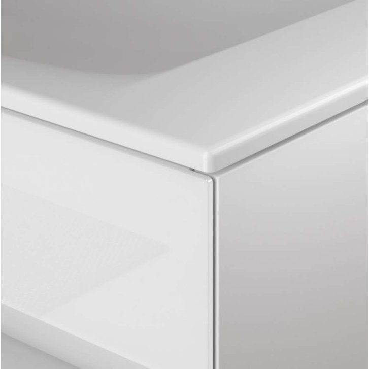 Keuco Stageline - Umývadlová skrinka, 65x63x49 cm, s osvetlením a USB, biela 32852300100