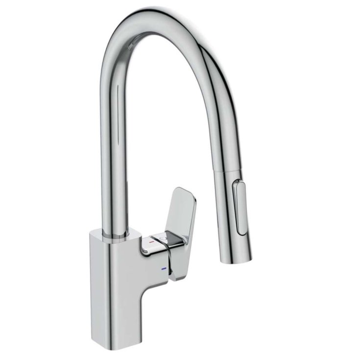 Ideal Standard CeraPlan - Drezová batéria s výsuvnou koncovkou, BlueStart, chróm BD338AA