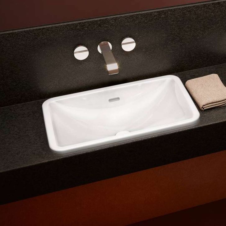 Villeroy & Boch Loop&Friends - Umývadlo zápustné, 61x41 cm, s prepadom, alpská biela 4A650001