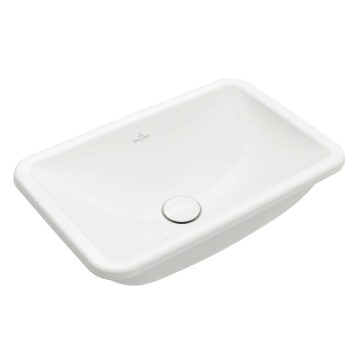 Villeroy & Boch Loop&Friends - Umývadlo zápustné, 61x41 cm, s prepadom, alpská biela 4A650001
