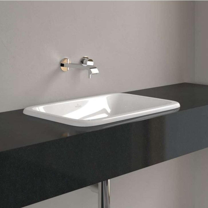 Villeroy & Boch Loop&Friends - Umývadlo zápustné, 61x41 cm, s prepadom, alpská biela 4A650001