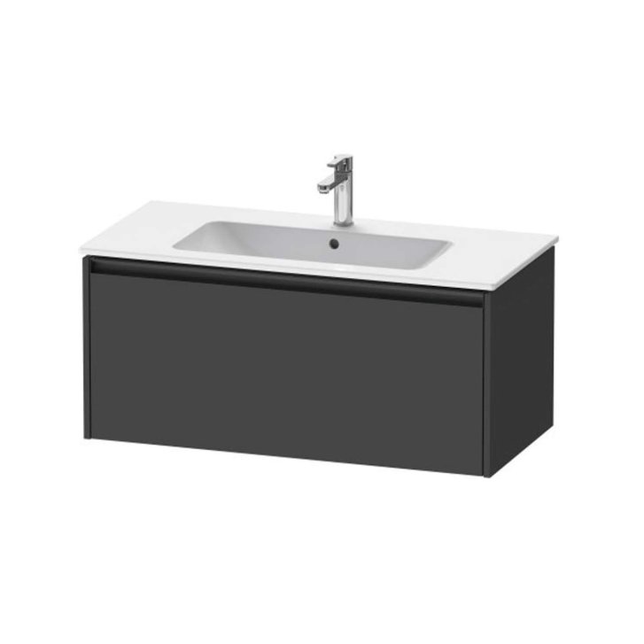 Duravit Ketho.2 - Umývadlová skrinka, 44x101x48 cm, 1 zásuvka, grafit mat K25064049490000