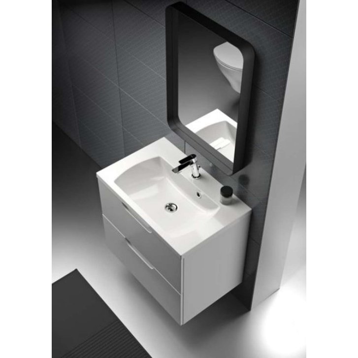 Ravak Strip - Zrkadlo s LED osvetlením, 91x71 cm, čierna X000001572