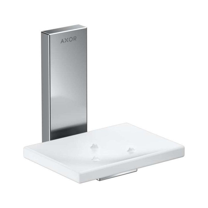 Axor Universal Rectangular - Mydlovnička s držiakom, biela/chróm 42605000
