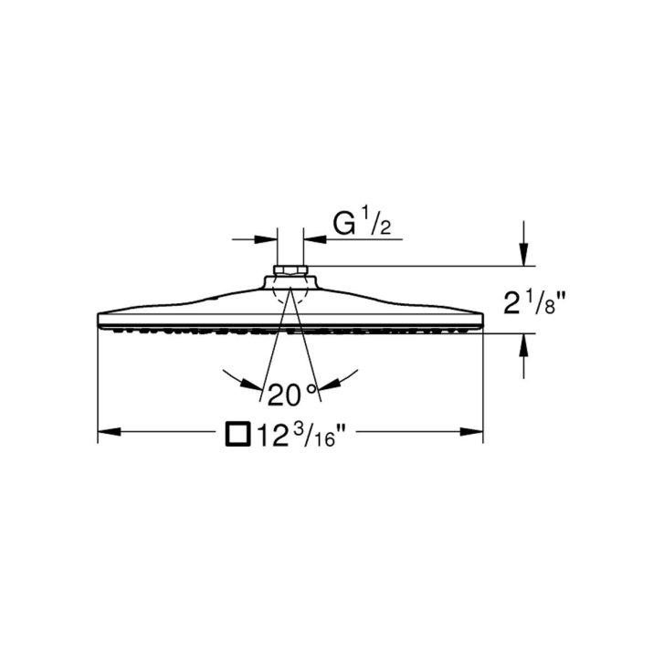 Grohe Rainshower - Hlavová sprcha 310 Mono, 1 prúd, chróm 26570000