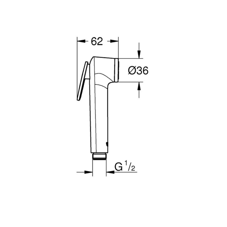 Grohe Tempesta - Bidetová spŕška, chróm 27512001