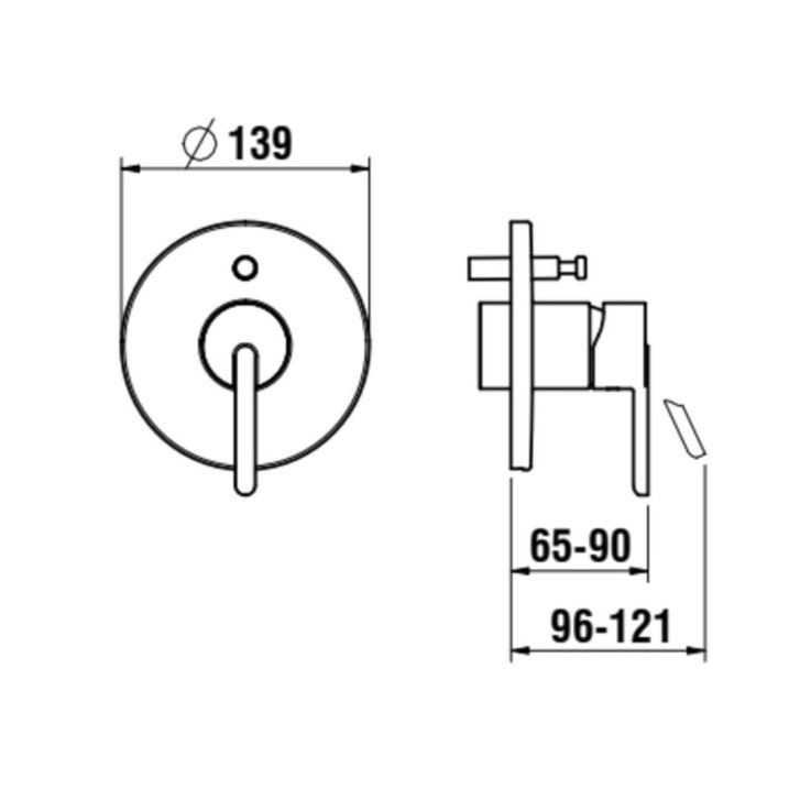 Laufen Lua - Batéria pod omietku, na 2 spotrebiče, chróm H3210860040101