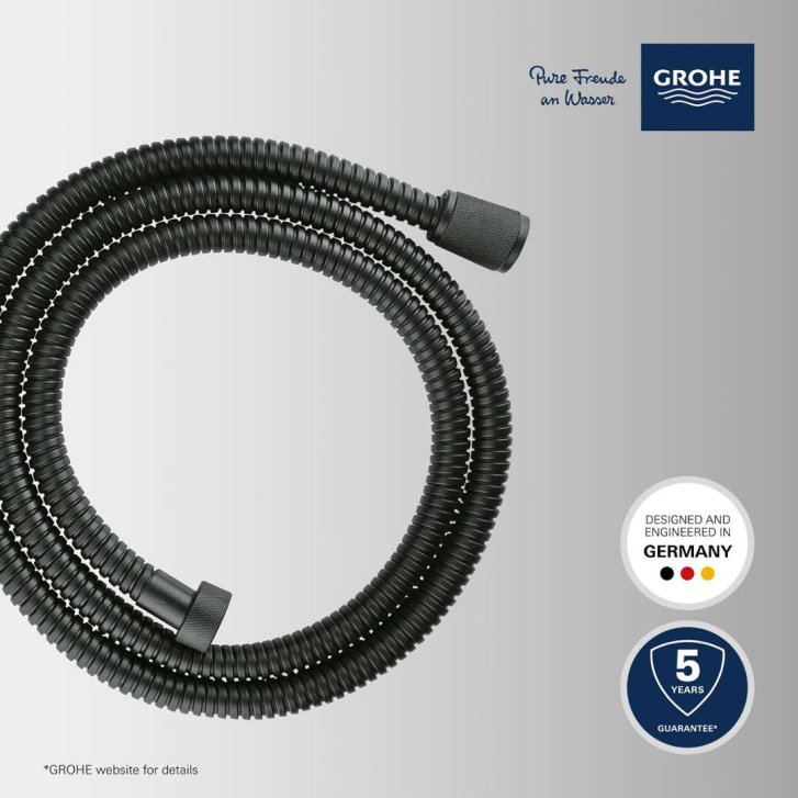Grohe - Sprchová hadica VitalioFlex Metal Long-Life 1,5 m, čierna 27502KS1