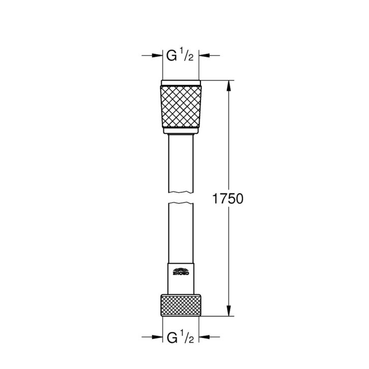 Grohe - Sprchová hadica VitalioFlex Trend 1,7 m, chróm 28742002