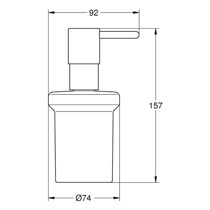 Grohe QuickFix Start - Dávkovač mydla, sklo/chróm 41188000