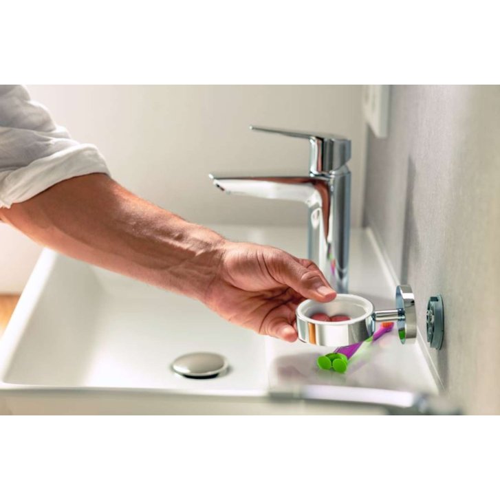 Grohe QuickFix Start - Dávkovač mydla s držiakom, sklo/chróm 41195000