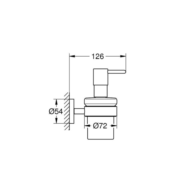 Grohe QuickFix Start - Dávkovač mydla s držiakom, sklo/supersteel 41195DC0