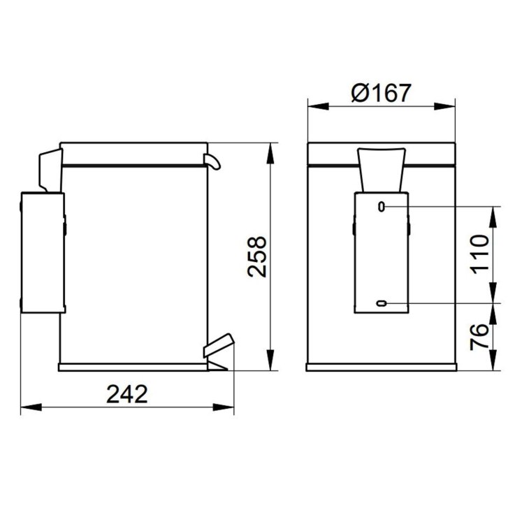 Keuco Plan - Odpadkový kôš 3 l, chróm 14977010000