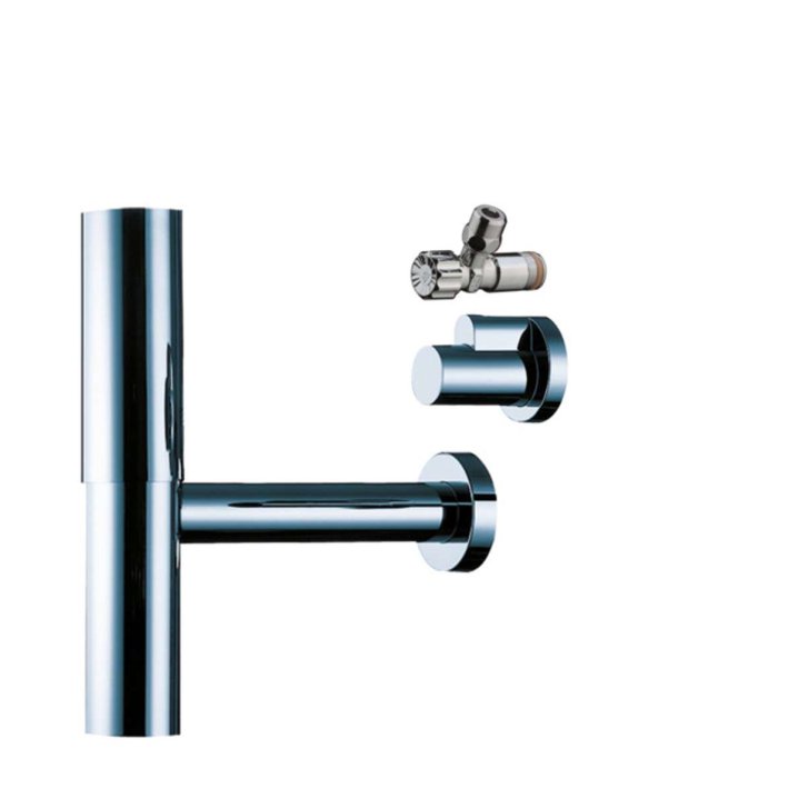 Hansgrohe - Designový sifón Flowstar s rohovými ventilmi, chróm 52120000